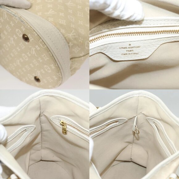 LOUIS VUITTON Monogram Mini Lin Bucket PM Shoulder Bag Dunne M95316 Auth 122741 - Picture 13 of 15